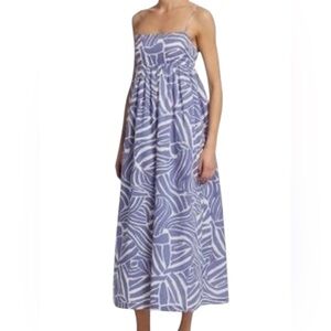 Rails Lucille Cotton Island Waves Cami Empire Waist Maxi Dress, Size S